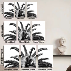 2D flat 1pc Palm Fronds Botanical Wall Art Living Room Bedroom Decor Modern Farmhouse Gallery Wrapped Canvas Prints Coastal Home Decor