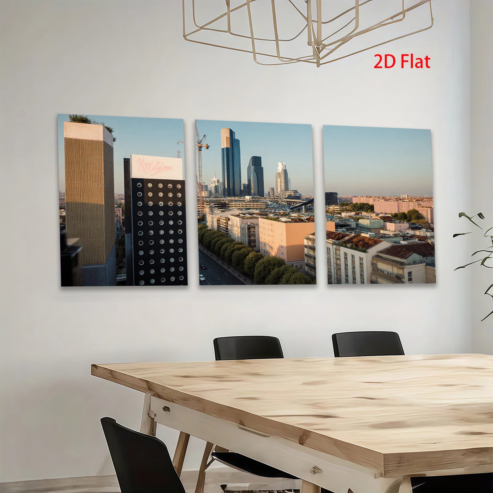 2D flat 1pc Paris Skyline Cityscape Modern Wall Art Living Room Bedroom Decor Home Office Canvas Prints Farmhouse Style Teal Blue Gray