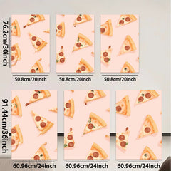 2D flat 1pc Pizza Slice Pattern Wall Art Kitchen Decor Dining Room Canvas Print Modern Farmhouse Style Living Room Artwork Cozy Home Decor Gallery Wrapped