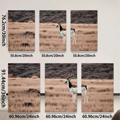 2D flat 1pc Pronghorn Antelope Wildlife Portrait Farmhouse Wall Decor Rustic Living Room Bedroom Canvas Print Modern Art Home Gifts