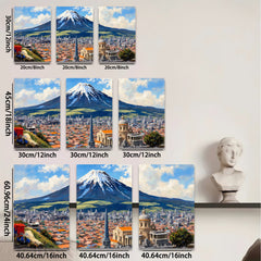 2D flat 1pc Quito Ecuador Cityscape Painting Wall Art Modern Home Decor Living Room Bedroom Office Canvas Prints Frameless Ready to Hang Farmhouse Style