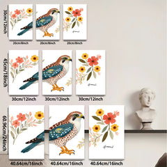 2D flat 1pc Rustic Falcon Botanical Wall Art Farmhouse Decor Living Room Bedroom Gallery Wrapped Canvas Prints Modern Aesthetic Home D��cor
