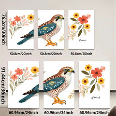 2D flat 1pc Rustic Falcon Botanical Wall Art Farmhouse Decor Living Room Bedroom Gallery Wrapped Canvas Prints Modern Aesthetic Home D��cor