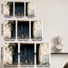 2D flat 1pc Rustic Window Scene Farmhouse Wall Art Living Room Bedroom Decor Gallery Wrapped Canvas Prints Modern Aesthetic Home Decorations