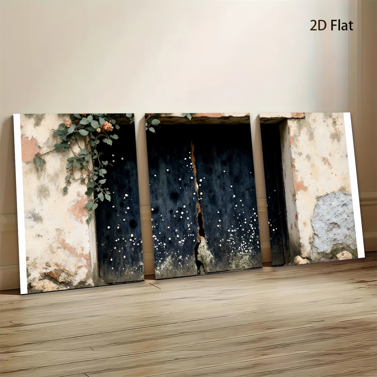 2D flat 1pc Rustic Window Scene Farmhouse Wall Art Living Room Bedroom Decor Gallery Wrapped Canvas Prints Modern Aesthetic Home Decorations