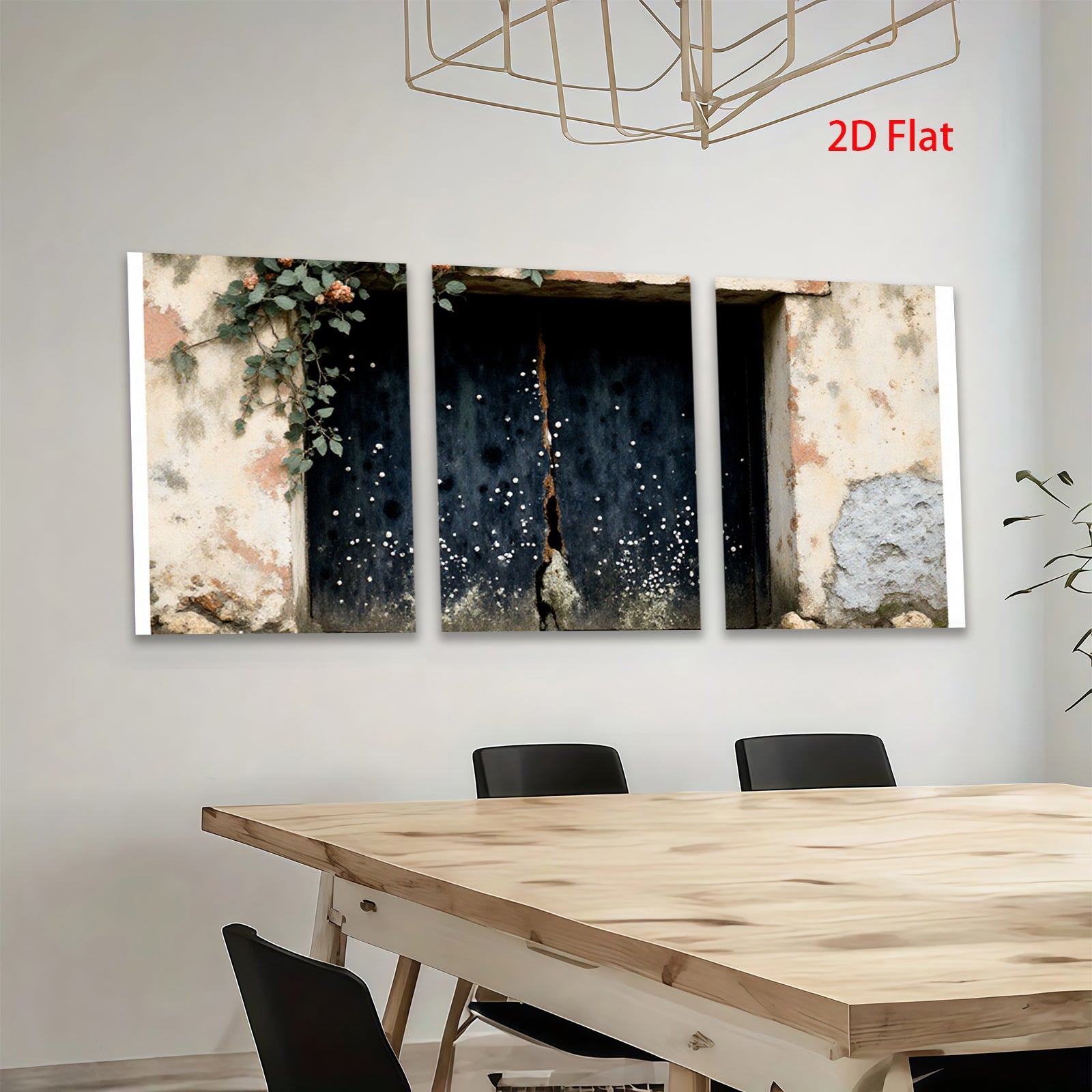 2D flat 1pc Rustic Window Scene Farmhouse Wall Art Living Room Bedroom Decor Gallery Wrapped Canvas Prints Modern Aesthetic Home Decorations