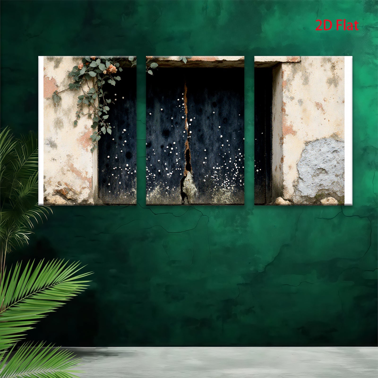 2D flat 1pc Rustic Window Scene Farmhouse Wall Art Living Room Bedroom Decor Gallery Wrapped Canvas Prints Modern Aesthetic Home Decorations