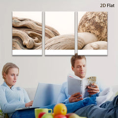 2D flat 1pc Rustic wood grain texture modern farmhouse wall art living room bedroom decor gallery wrapped canvas prints coastal aesthetic