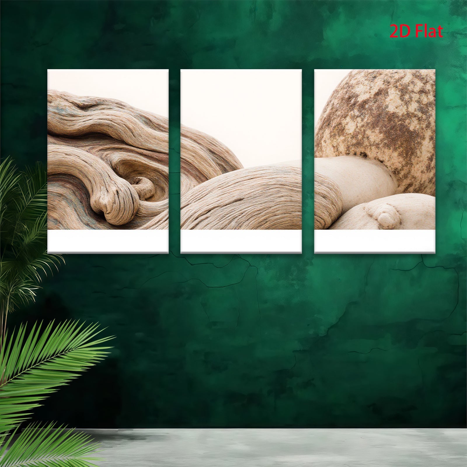 2D flat 1pc Rustic wood grain texture modern farmhouse wall art living room bedroom decor gallery wrapped canvas prints coastal aesthetic