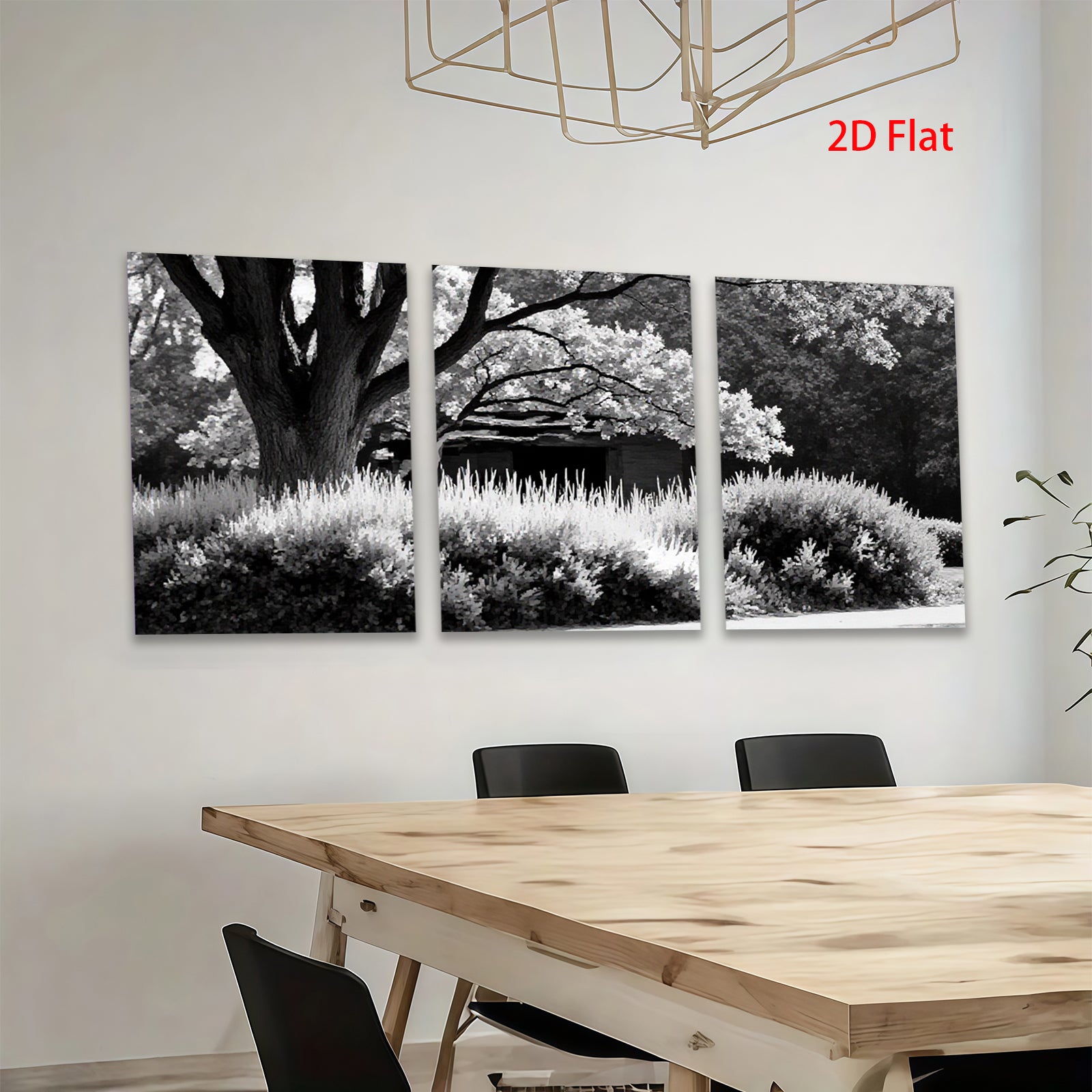2D flat 1pc Serene Garden Landscape Wall Art Peaceful Countryside Home Decor Living Room Bedroom Canvas Prints Modern Farmhouse Style Rustic Chic Gallery Wrapped Ready to Hang