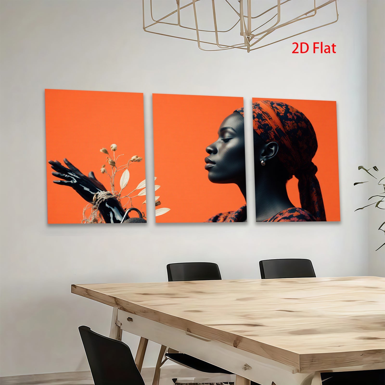 2D flat 1pc Serene Portrait Woman Floral Still Life Living Room Bedroom Gallery Wall Art Modern Farmhouse Decor Botanical Prints Rustic Chic