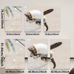 2D flat 1pc Steampunk insect sculpture wall art for living room bedroom gallery wrapped canvas print modern farmhouse decor botanical wildlife statement piece trending now