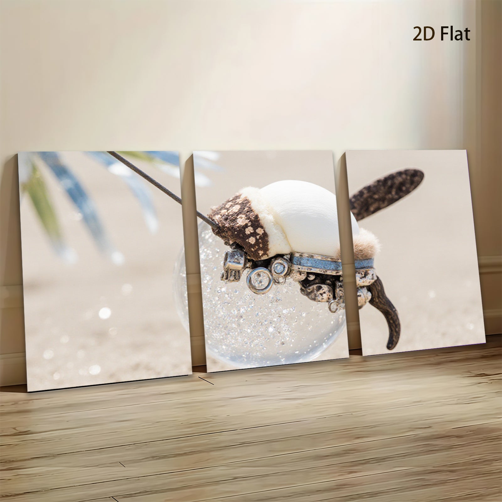 2D flat 1pc Steampunk insect sculpture wall art for living room bedroom gallery wrapped canvas print modern farmhouse decor botanical wildlife statement piece trending now