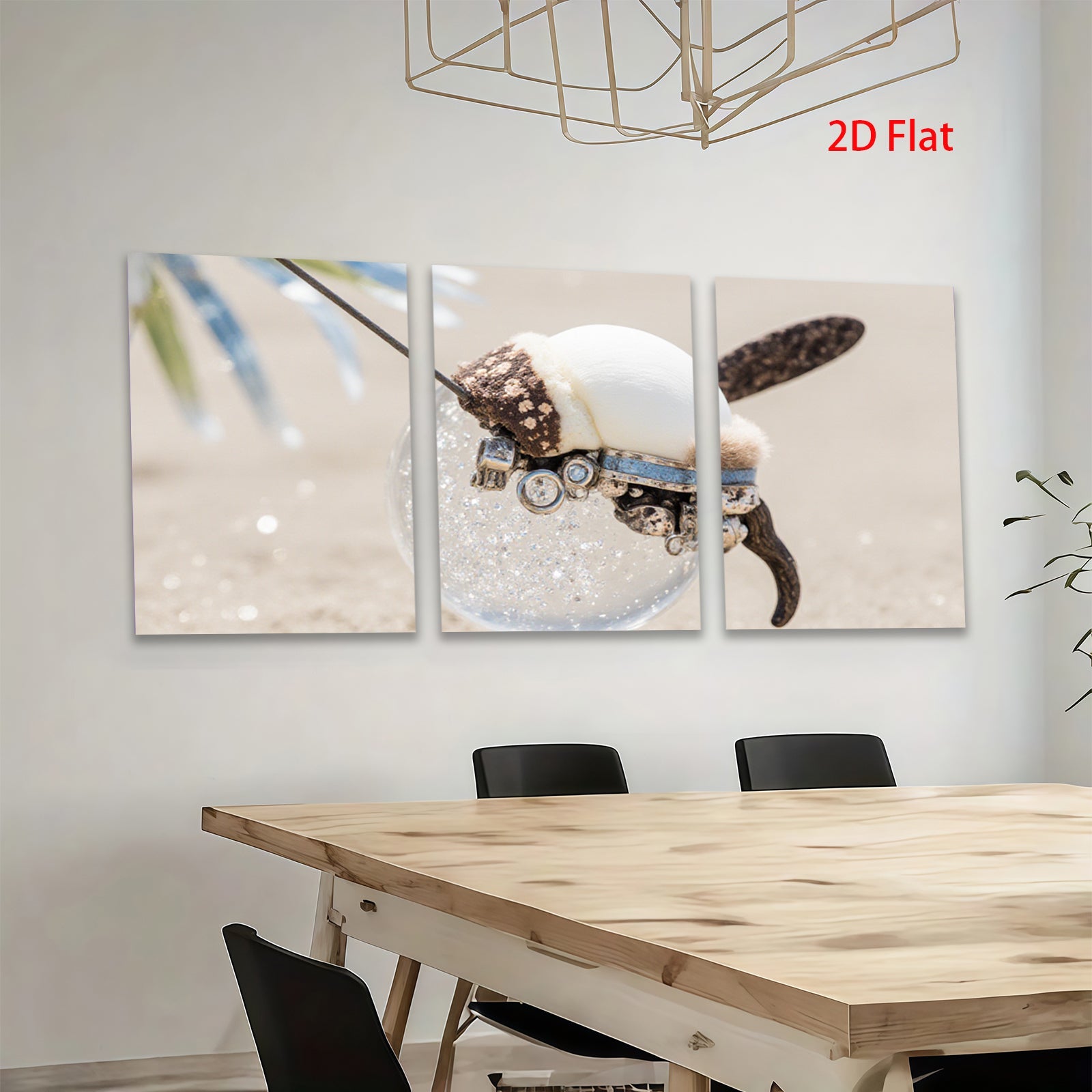 2D flat 1pc Steampunk insect sculpture wall art for living room bedroom gallery wrapped canvas print modern farmhouse decor botanical wildlife statement piece trending now