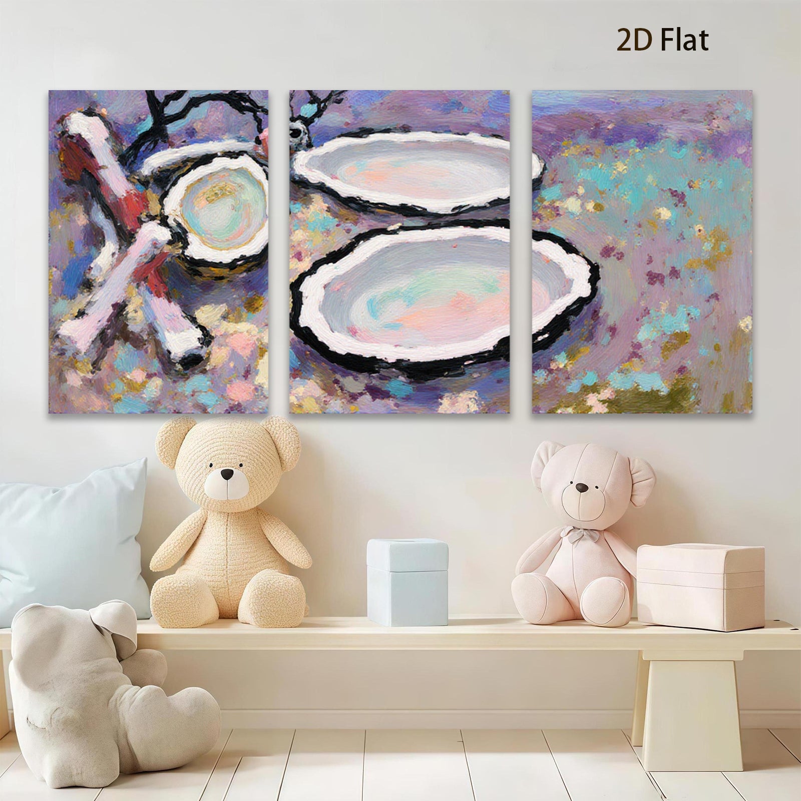 2D flat 1pc Still Life Pink Floral Bowls Modern Wall Art Canvas Prints Dining Room Decor Farmhouse Style Living Room Bedroom Accent Piece Gallery Wrapped Ready to Hang