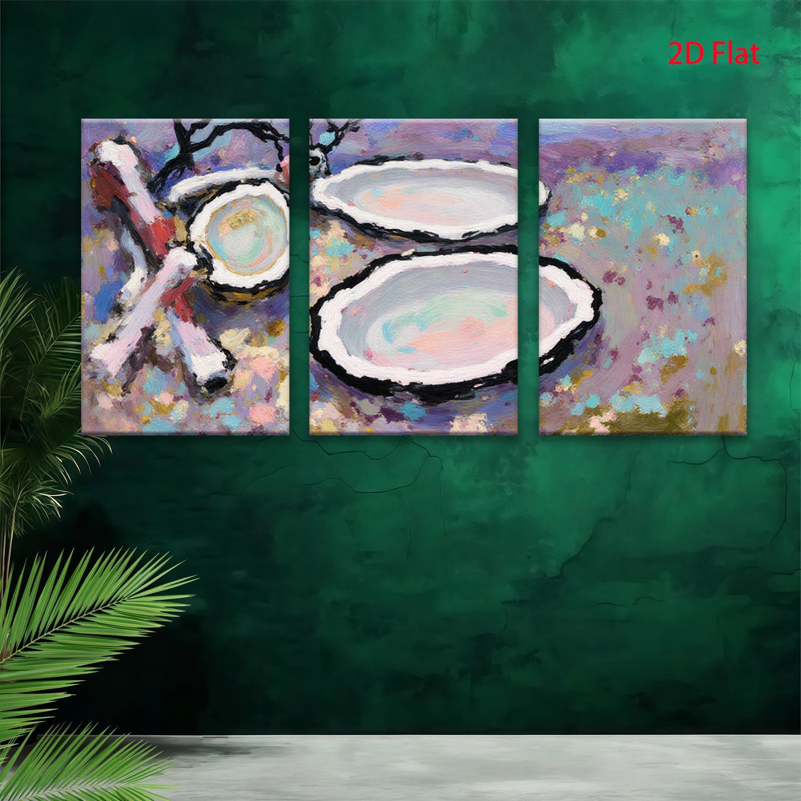 2D flat 1pc Still Life Pink Floral Bowls Modern Wall Art Canvas Prints Dining Room Decor Farmhouse Style Living Room Bedroom Accent Piece Gallery Wrapped Ready to Hang