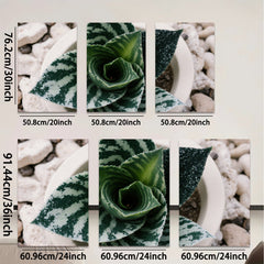 2D flat 1pc Succulent Bloom Botanical Wall Art Living Room Bedroom Decor Farmhouse Style Modern Minimalist Gallery Wrapped Canvas Prints Ready to Hang