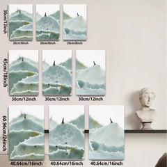 2D flat 1pc Succulent Garden Close Up Botanical Wall Art Living Room Bedroom Decor Modern Farmhouse Style Canvas Prints Textured Artwork Gallery Wrapped Ready To Hang