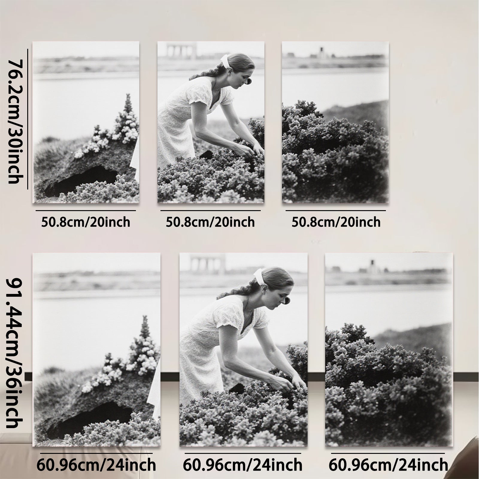 2D flat 1pc Summer Bloom Garden Vista Coastal Farmhouse Wall Decor Living Room Bedroom Art Prints Canvas Paintings Modern Botanical Prints