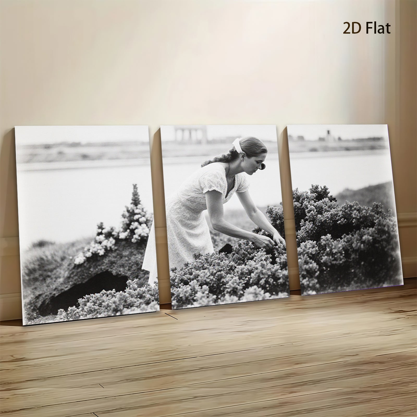 2D flat 1pc Summer Bloom Garden Vista Coastal Farmhouse Wall Decor Living Room Bedroom Art Prints Canvas Paintings Modern Botanical Prints