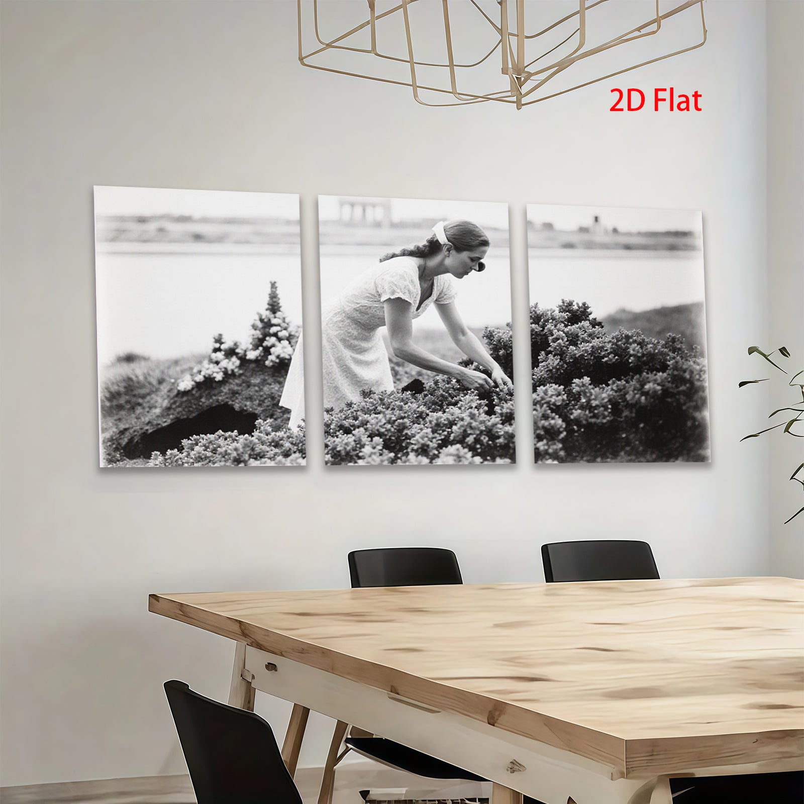 2D flat 1pc Summer Bloom Garden Vista Coastal Farmhouse Wall Decor Living Room Bedroom Art Prints Canvas Paintings Modern Botanical Prints