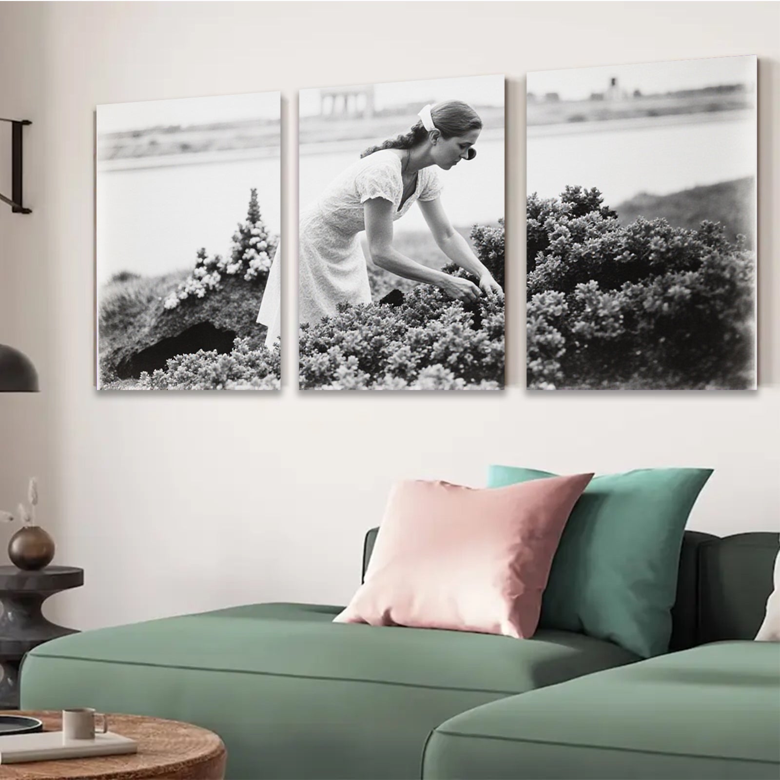 2D flat 1pc Summer Bloom Garden Vista Coastal Farmhouse Wall Decor Living Room Bedroom Art Prints Canvas Paintings Modern Botanical Prints