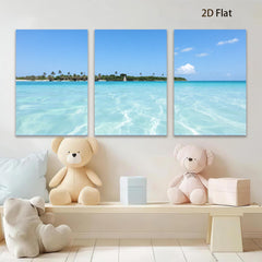 2D flat 1pc Tropical Island Beach Coastal Wall Art Living Room Bedroom Decor Farmhouse Style Modern Canvas Prints Large Size Ready to Hang