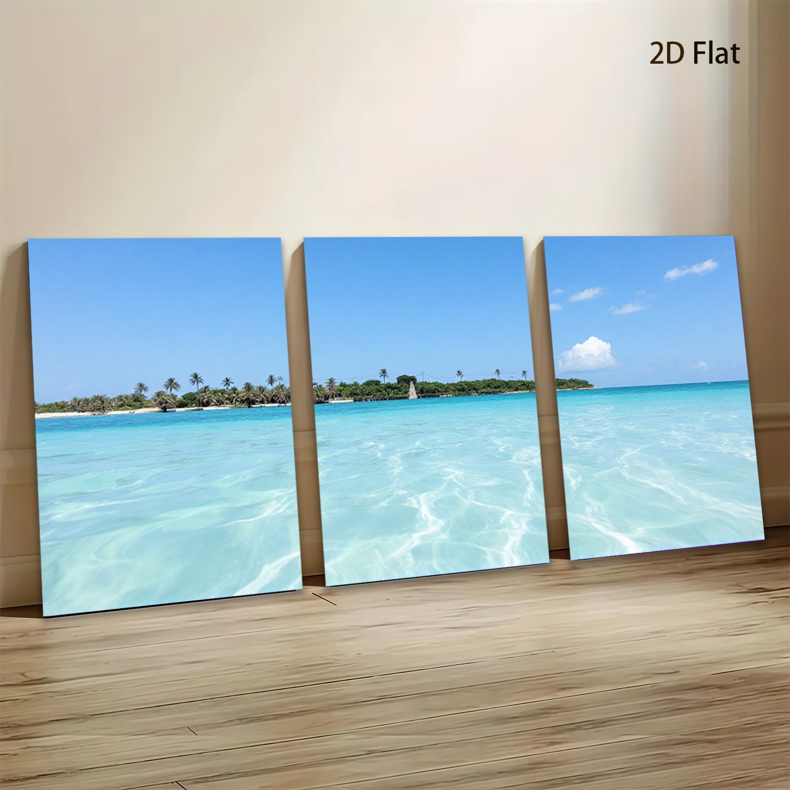 2D flat 1pc Tropical Island Beach Coastal Wall Art Living Room Bedroom Decor Farmhouse Style Modern Canvas Prints Large Size Ready to Hang