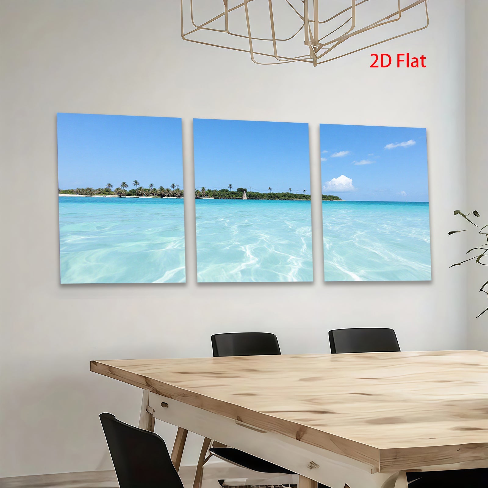 2D flat 1pc Tropical Island Beach Coastal Wall Art Living Room Bedroom Decor Farmhouse Style Modern Canvas Prints Large Size Ready to Hang