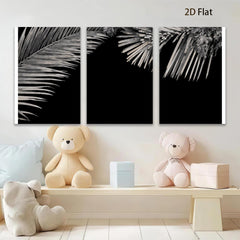 2D flat 1pc Tropical Palm Leaf Wall Art Botanical Prints Modern Farmhouse Decor Living Room Bedroom Bathroom Gallery Wrapped Canvas Prints Coastal Home Decor