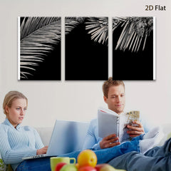 2D flat 1pc Tropical Palm Leaf Wall Art Botanical Prints Modern Farmhouse Decor Living Room Bedroom Bathroom Gallery Wrapped Canvas Prints Coastal Home Decor