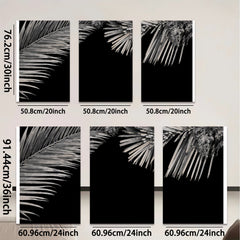 2D flat 1pc Tropical Palm Leaf Wall Art Botanical Prints Modern Farmhouse Decor Living Room Bedroom Bathroom Gallery Wrapped Canvas Prints Coastal Home Decor