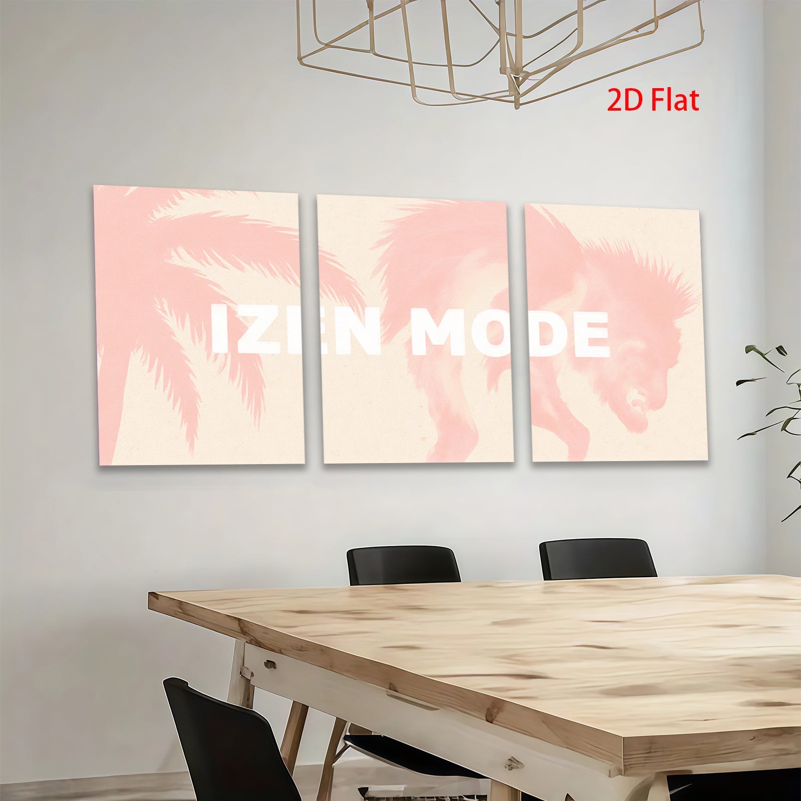 2D flat 1pc Tropical Palm Leaves Sunset Wall Art Beach Home Decor Living Room Bedroom Canvas Prints Modern Farmhouse Aesthetic Gallery Wrapped Timeless Coastal Style