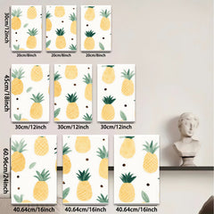 2D flat 1pc Tropical Pineapple Wall Art Modern Fruit Canvas Print Living Room Bedroom Home Decor Farmhouse Style Gallery Wrapped Ready to Hang