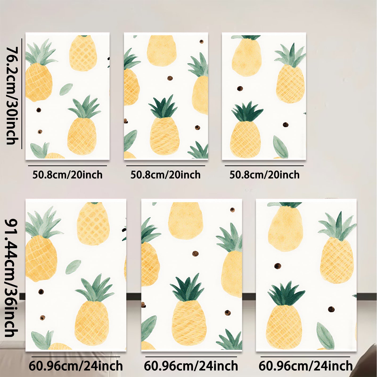 2D flat 1pc Tropical Pineapple Wall Art Modern Fruit Canvas Print Living Room Bedroom Home Decor Farmhouse Style Gallery Wrapped Ready to Hang