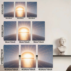 2D flat 1pc Tunnel of Light Abstract Wall Art Modern Canvas Prints for Living Room Bedroom Home Office Decor Gallery Wrapped Inspirational Peaceful Serenity Trending Now