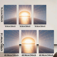 2D flat 1pc Tunnel of Light Abstract Wall Art Modern Canvas Prints for Living Room Bedroom Home Office Decor Gallery Wrapped Inspirational Peaceful Serenity Trending Now