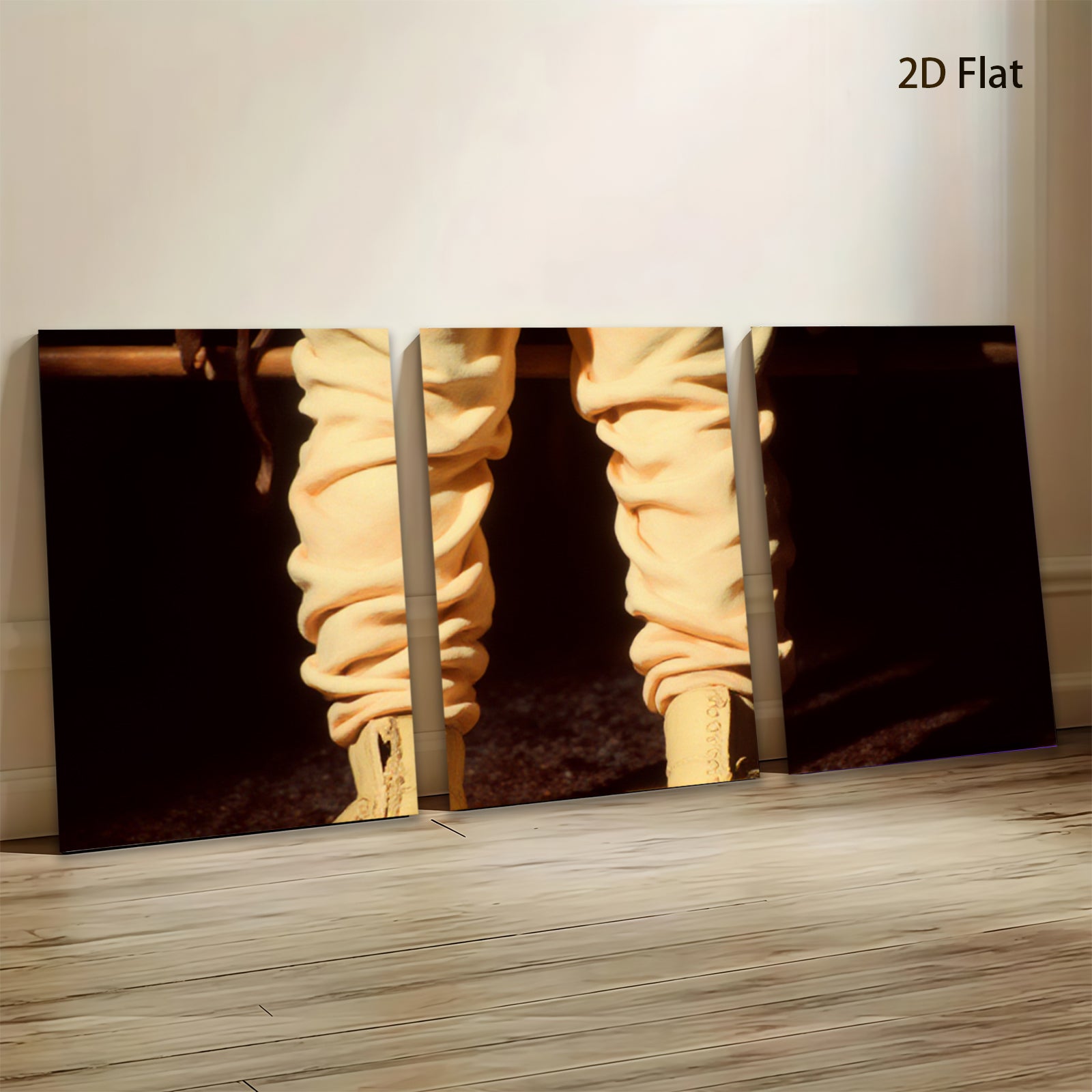 2D flat 1pc Urban Street Style Fashionable Footwear Canvas Wall Art Decor Living Room Bedroom Modern Gallery Wrapped Art Prints Coastal Farmhouse Chic