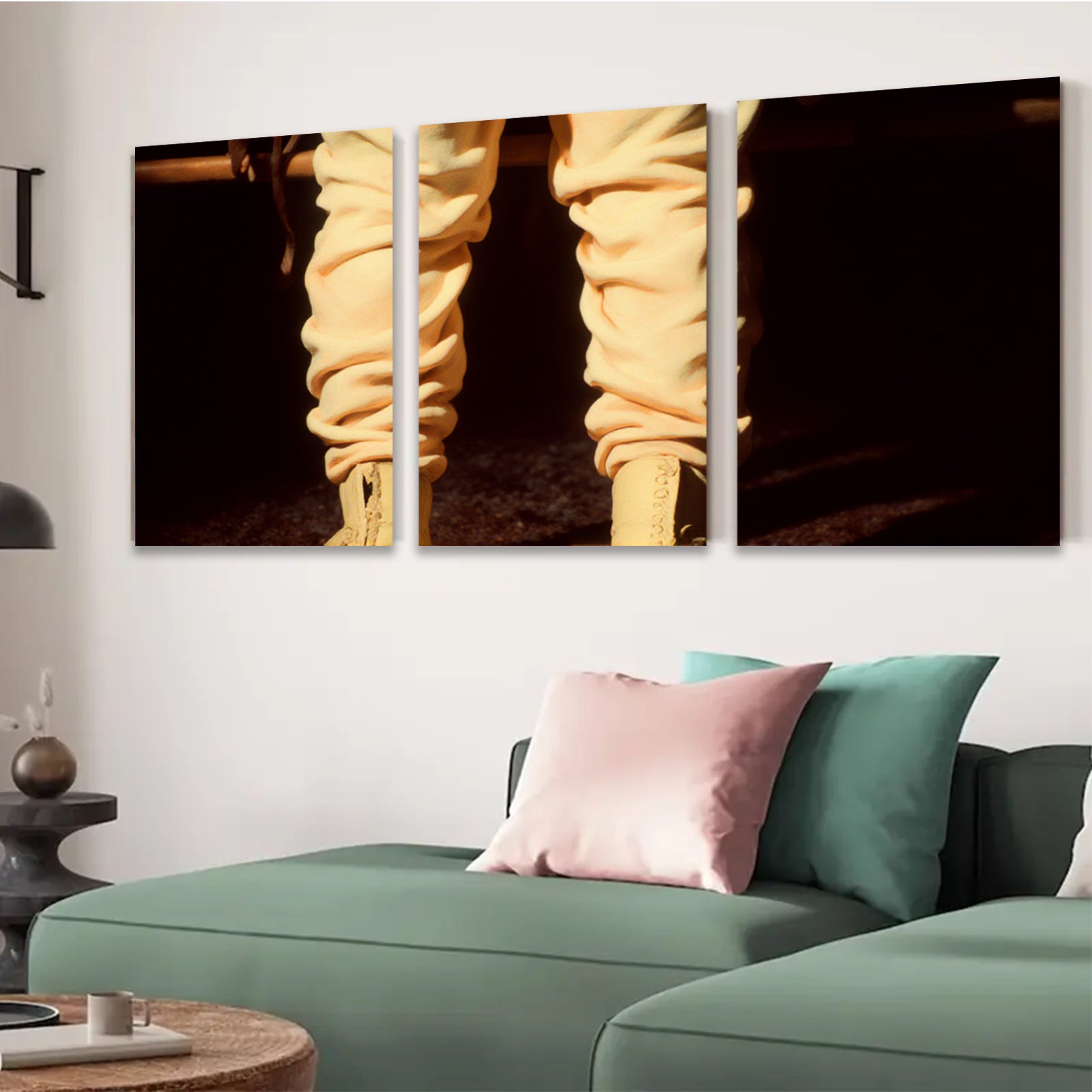 2D flat 1pc Urban Street Style Fashionable Footwear Canvas Wall Art Decor Living Room Bedroom Modern Gallery Wrapped Art Prints Coastal Farmhouse Chic