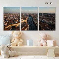 2D flat 1pc Venice Grand Canal cityscape wall art for living room bedroom home decor farmhouse style modern aesthetic gallery wrapped canvas prints