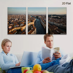 2D flat 1pc Venice Grand Canal cityscape wall art for living room bedroom home decor farmhouse style modern aesthetic gallery wrapped canvas prints