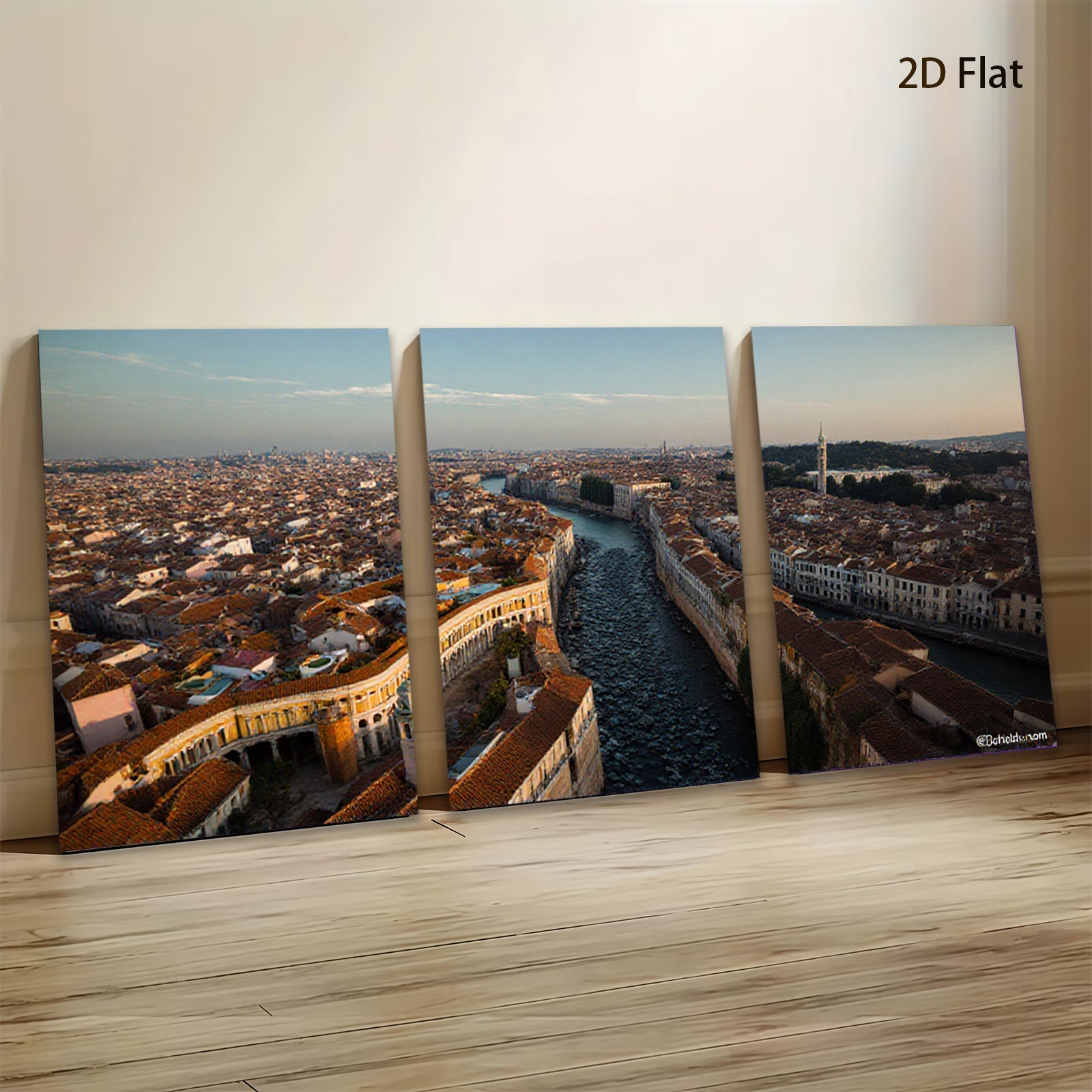 2D flat 1pc Venice Grand Canal cityscape wall art for living room bedroom home decor farmhouse style modern aesthetic gallery wrapped canvas prints