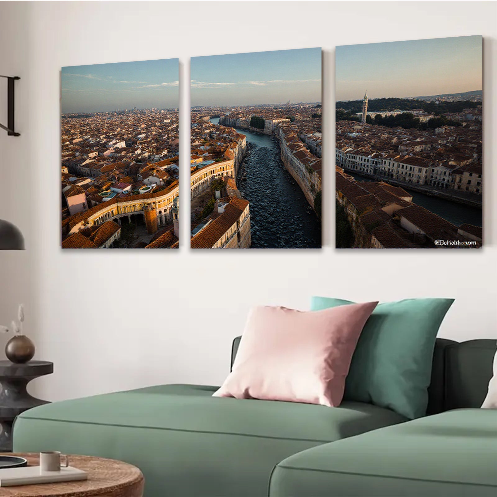 2D flat 1pc Venice Grand Canal cityscape wall art for living room bedroom home decor farmhouse style modern aesthetic gallery wrapped canvas prints