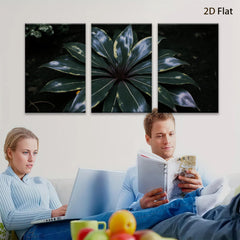 2D flat 1pc Vibrant Tropical Foliage Botanical Wall Art Living Room Bedroom Decor Farmhouse Style Canvas Prints Modern Artwork Gallery Wrapped Ready to Hang