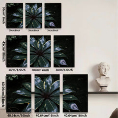 2D flat 1pc Vibrant Tropical Foliage Botanical Wall Art Living Room Bedroom Decor Farmhouse Style Canvas Prints Modern Artwork Gallery Wrapped Ready to Hang