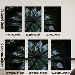 2D flat 1pc Vibrant Tropical Foliage Botanical Wall Art Living Room Bedroom Decor Farmhouse Style Canvas Prints Modern Artwork Gallery Wrapped Ready to Hang