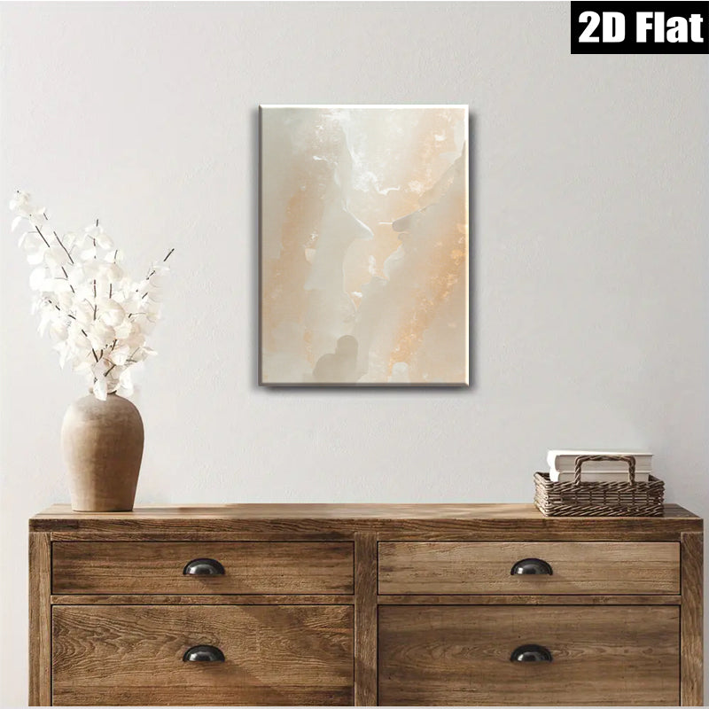 2D flat 1pc Warm Abstract Canvas Wall Art for Living Room Bedroom Home Decor Modern Farmhouse Style Gallery Wrapped Ready to Hang Large Size