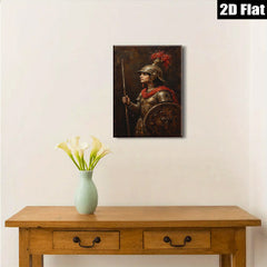 2D flat 1pc Warrior Woman Portrait Historical Figure Art Canvas Wall Decor Living Room Bedroom Modern Farmhouse Gallery Wrapped Timeless Aesthetic
