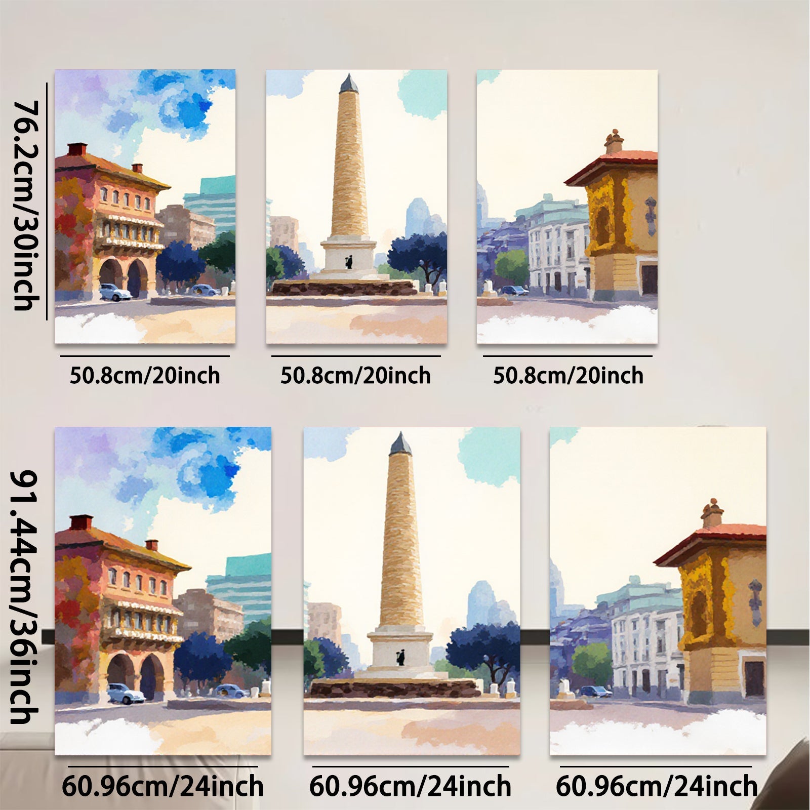2D flat 1pc Washington Monument scenic city view wall art for living room bedroom office gallery wrapped canvas prints farmhouse decor modern minimalist