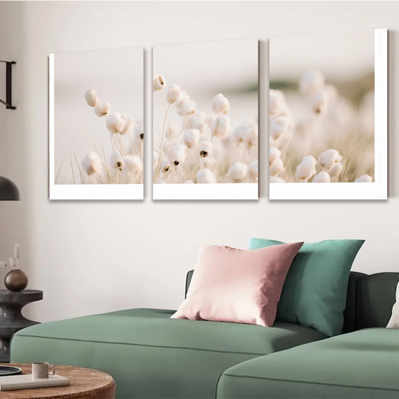 2D flat 1pc Whispering Seed Heads Meadow Bloom Farmhouse Wall Art Living Room Decor Botanical Prints Gallery Wrapped Canvas Picture Hanging Ready Modern Minimalist Aesthetic